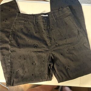 Women’s Black Patterned Pants